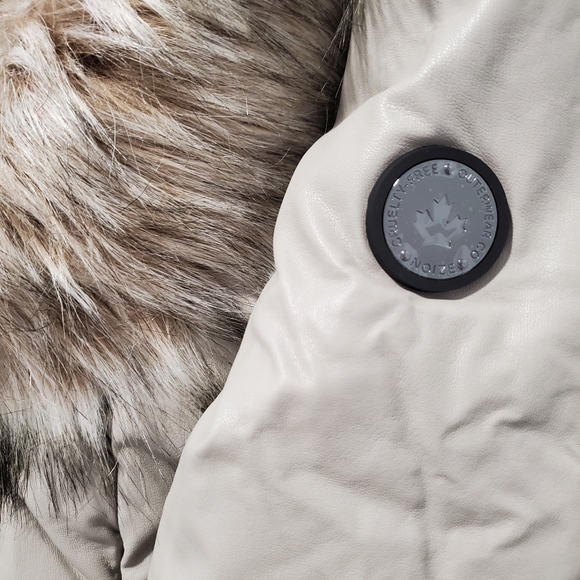 Noize Beige Faux Fur Trimmed Jacket - Picture 6 of 10